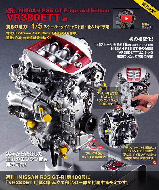 週刊 【NISSAN R35 GT-R SPECIAL EDITION VR38DETT】 | I LOVE GT-R