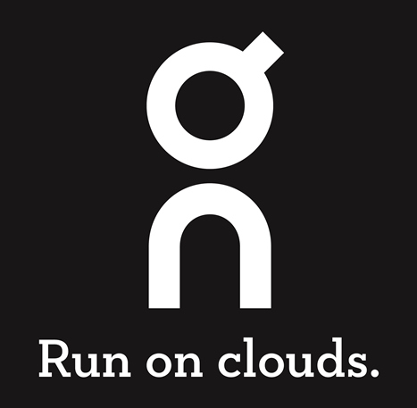 On Logo Run on clouds White
